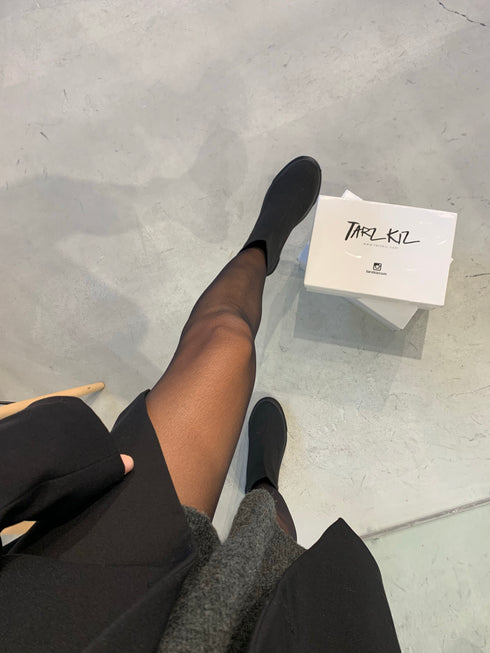 FLEXİ SİYAH ÇORAP BOOTIE